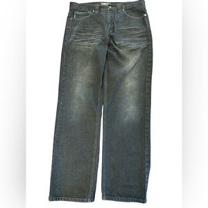 Pelle‎ Pelle Men’s Jeans Black 36x34 Excellent Cond  Black Leather trim pockets